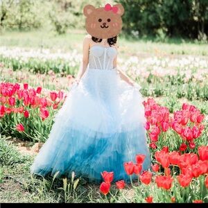 🩵 Beautiful Blue Tiered Ruffles Dresses 😍